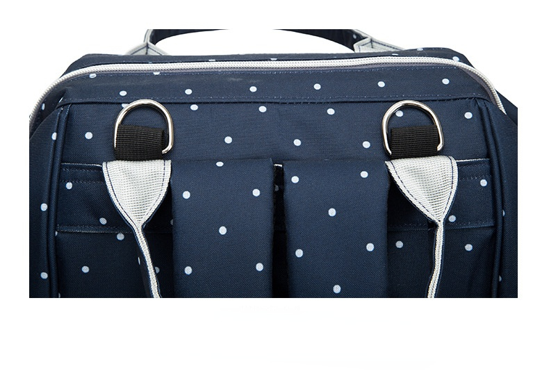 Factory Hot Sell Diaper Bag Large Capacity Mommy Maternity Nappy Backpack with USB Stroller Hooks for Baby Car