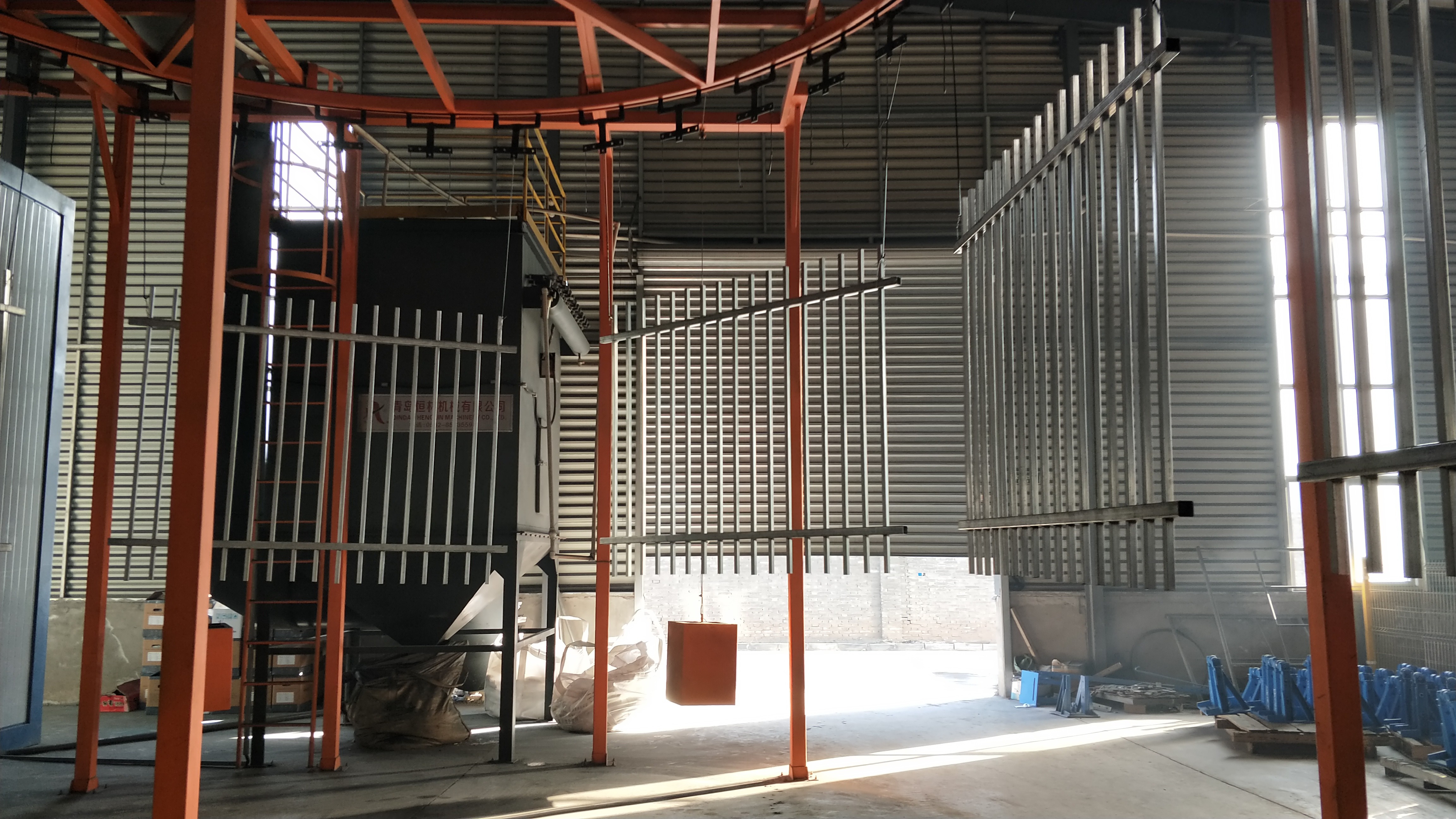 garrison security fencing panels 2.1m*2.4m black powder coated interpon Akzo Nobel powder rail 45mm x 45mm