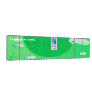 Barcode Password Computer CRS Luggage Lockers Safe With Multi Language Ui