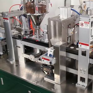 Linear Coffee Capsule Filling And Sealing Machine With Nitrogen Flushing