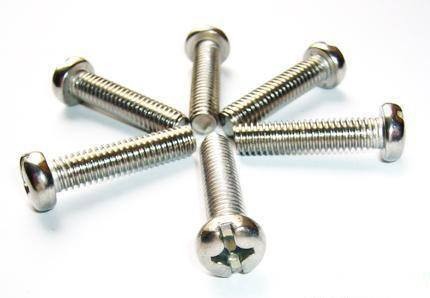 DIN Standard Stainless Steel Cross Slot Round Head Screws and Nuts Fasteners in Hebei