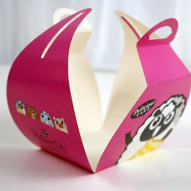 Mini Personalized 250gsm to 750gsm Thickness Cake Package Box Takaway Cake Container Paper Box