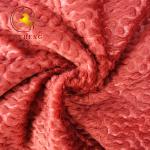 New Design Super soft embossed polyester fleece fabric for sofa and home
