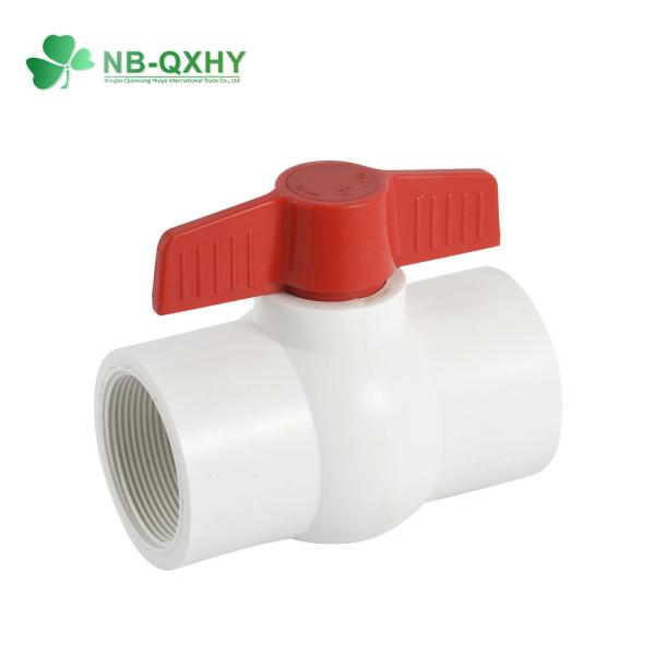 Threaded Full Size PVC Ball Valve for Water Supply Fixed Structure BS Standard