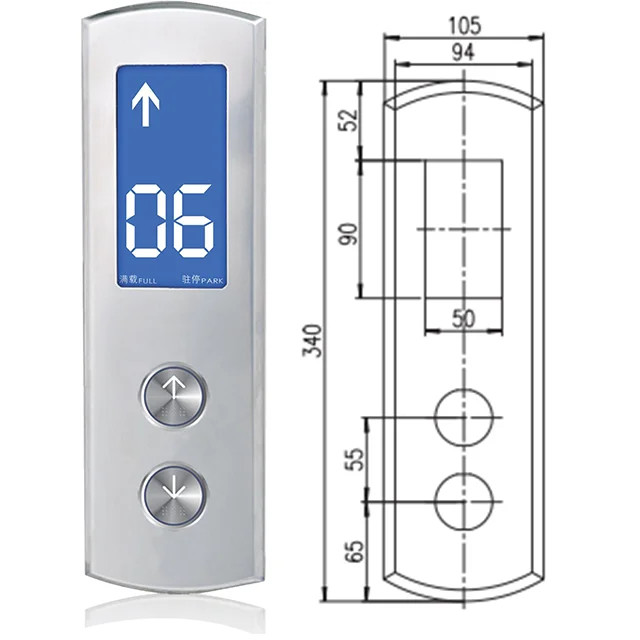Cheap Price Glass Kone Elevator Parts Elevator Cop Lop Call Button Panel