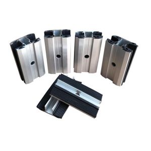 Open Ground Solar Panel Earthing Clamps Home Rail Components For PV Support