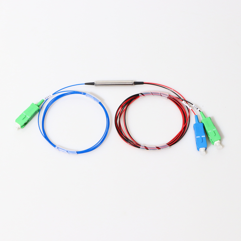 FTTH 3 Ports Fiber Optic Splitter Wdm 1310 1490 1550 Fwdm Steel Tube Type
