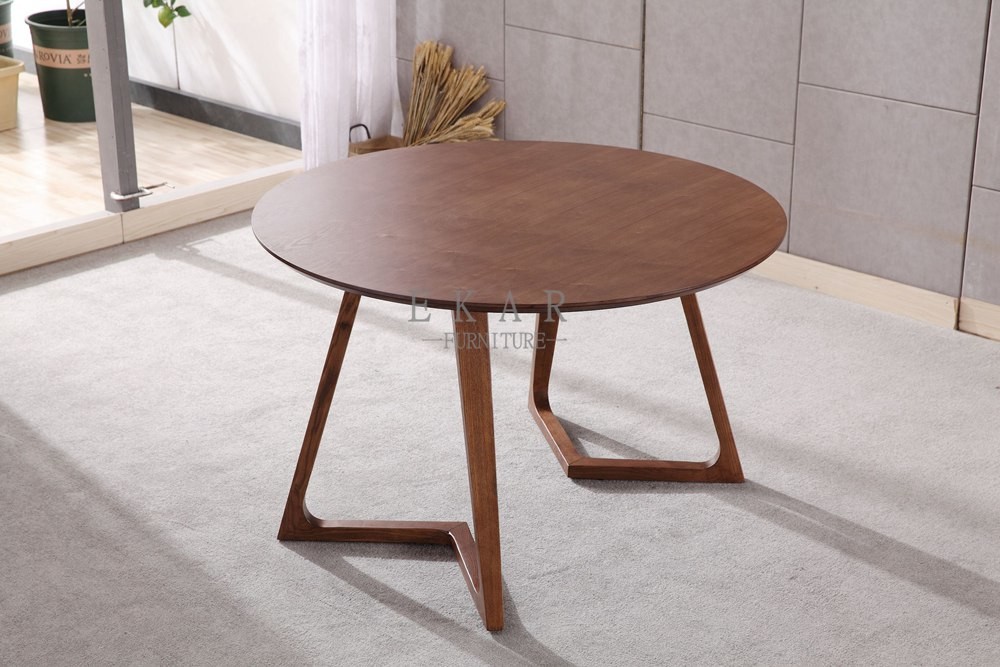 Northern European 6 Seater Solid Wood Dining Table Designs FL-T063