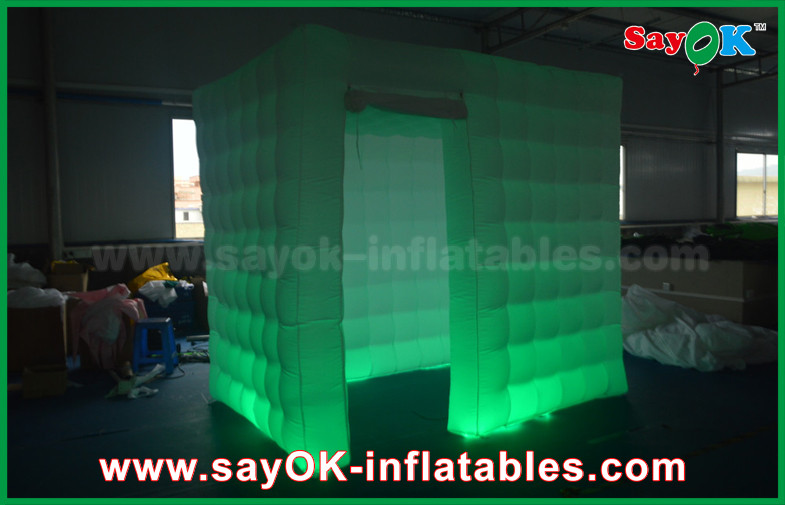 Inflatable Photo Booth Hire One Door Square Wedding Digital Inflatable Open Air White Photo Booth