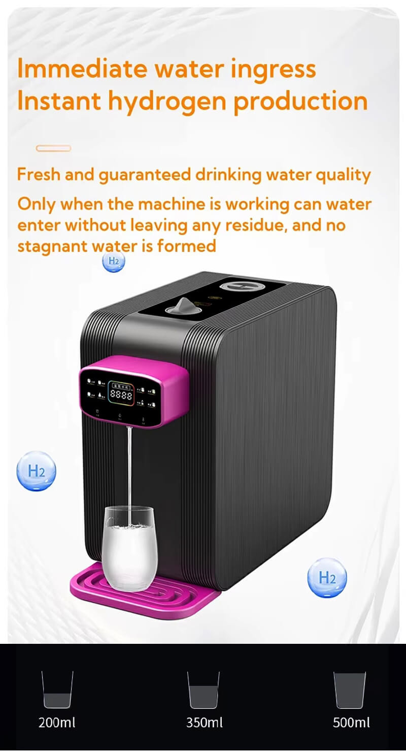 AC110/220V Hydrogen Water Machine Dispenser 4000ppb With Hot Water Filling Systems