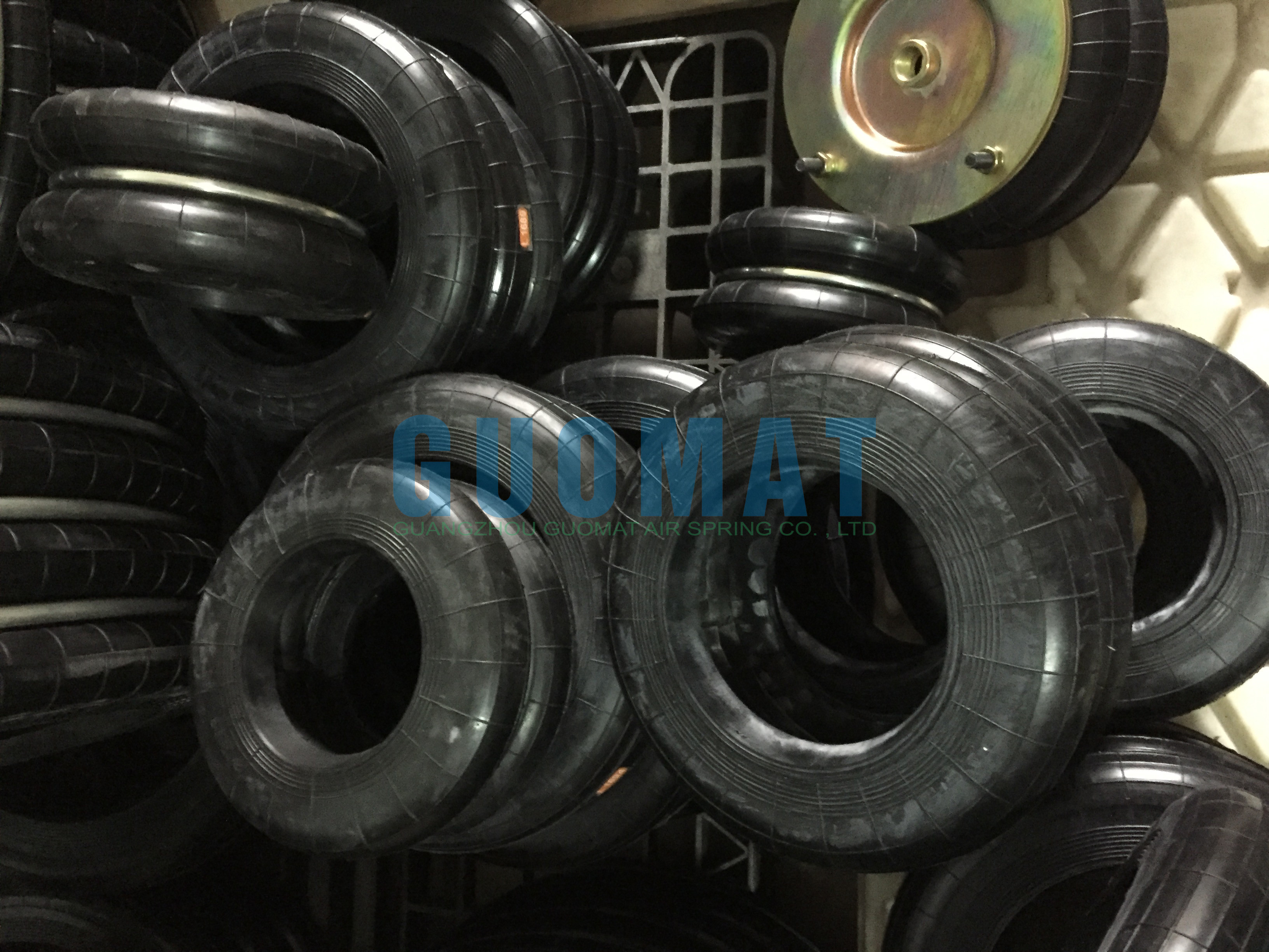 Triple Convoluted Punch Press Rubber Air Bag GUOMAT F-400-3 Cross YOKOHAMA S-400-3