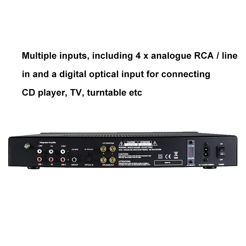 HiFi Wireless Digital Audio Power Amplifier 2 Channel Stereo High Power Class D Amplifier