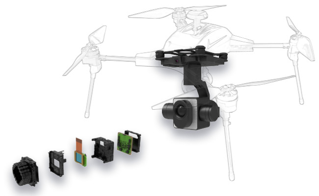 50mK Drone Thermal Camera Core 640x512 12µm Low Power Consumption