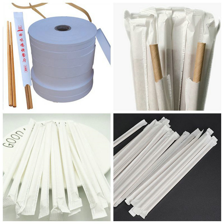 Smoothness 53mm 28gsm White Kraft Paper For Plastic Straw Wrapping 
