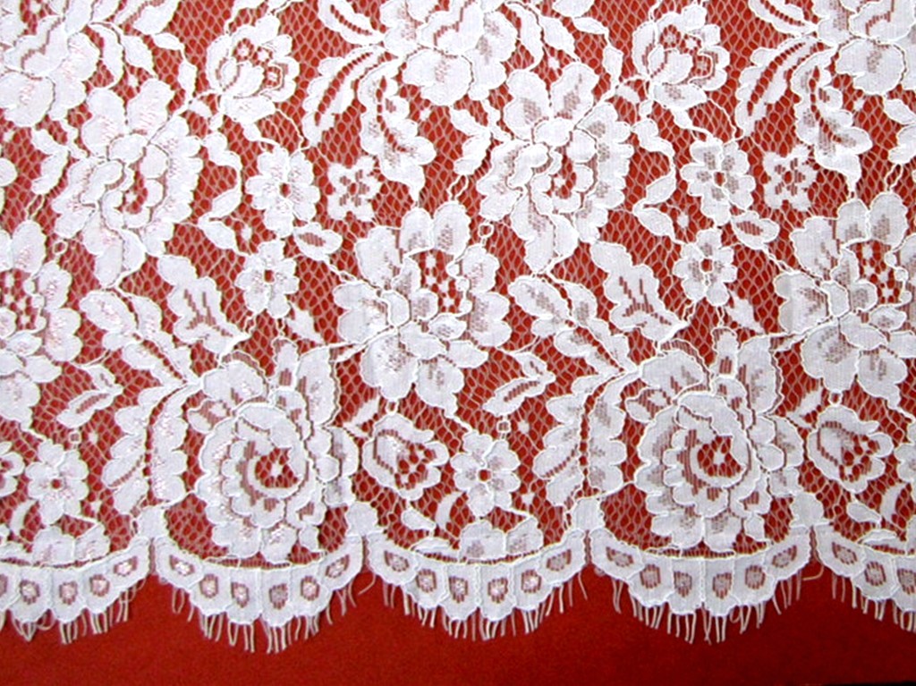 Eyelash Cord Lace Fabric for Wedding Dress