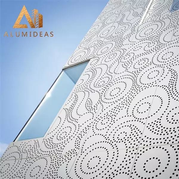 Perforated cladding panels