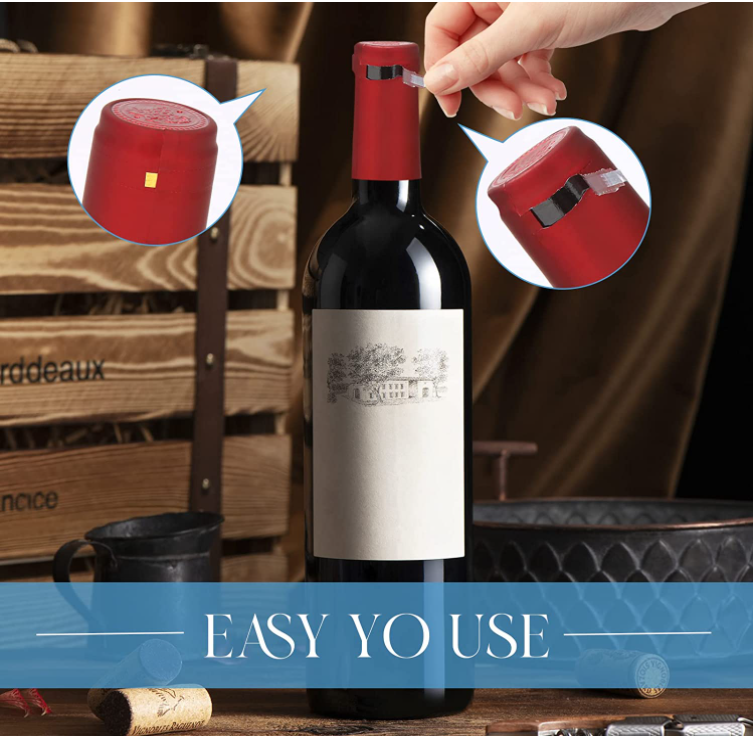 OEM ODM Matte Red Wine Shrink Capsules For Wine Bottle Packaging