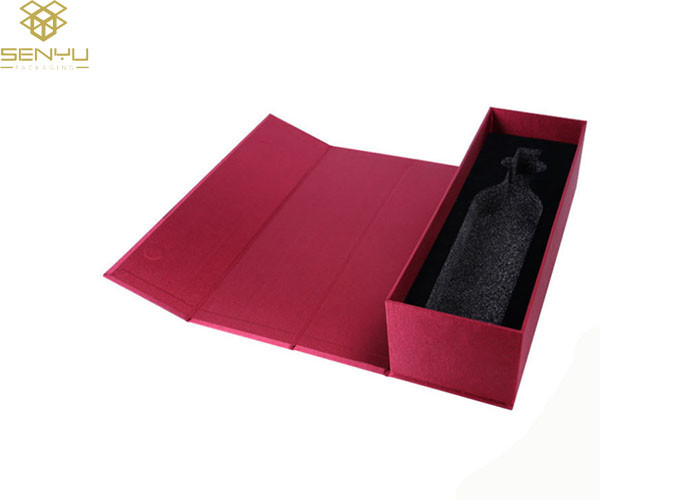 Wine Storage Boxes Cardboard 1200gsm Rigid Gift Handmade Size Customized