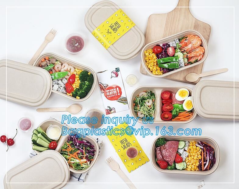 Meal Prep Containers Free Sample Bento Lunch Box Biodegradable Food Container Plastic Wheat Straw Lunch Box bagplastics