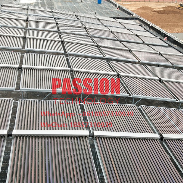 Flat Roof Vacuum Tube Solar Collector Low Pressure Pool Solar Water Heater
