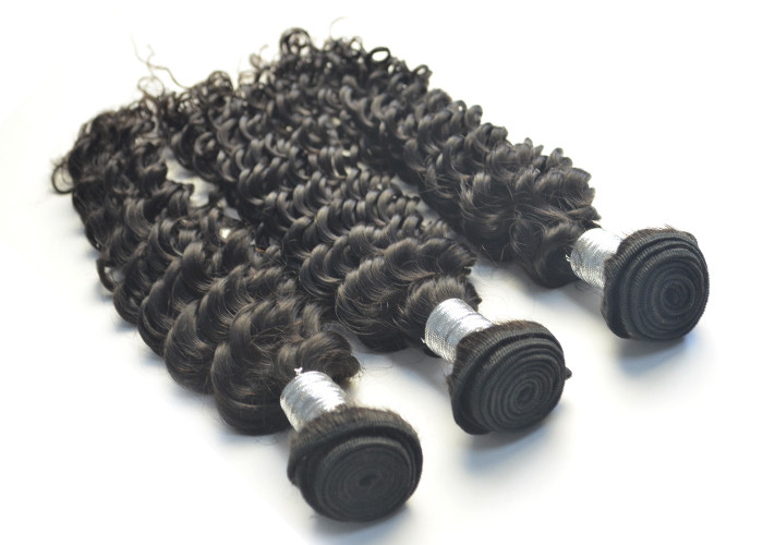 Unprocessed 100 Virgin Human Hair Extensions Peruvian Deep Wave Hair
