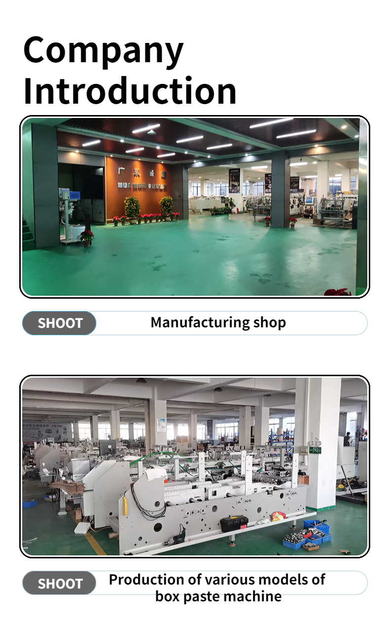 PLC Controlled CQT-800WK-1 Corrugated Paper Box Folder Gluer Machine for Box Packaging