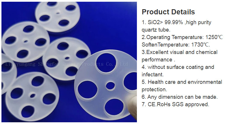 Test Drying Plate Fused Silicon 1250℃ Science Lab Glassware