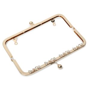 Alalamu Clutch Frame Hardware Square Purse Frame 8.26×2.75in