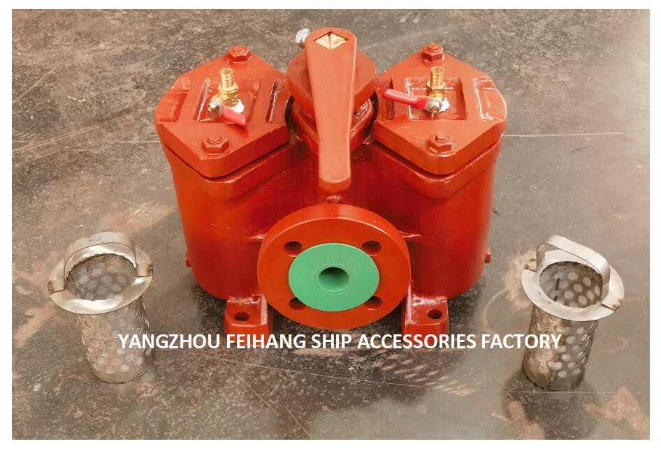 Technical Parameter Table For Duplex Oil Filter Double Oil Strainers Model AS32 Cb/T425-94 Body Cast Iron With Filter