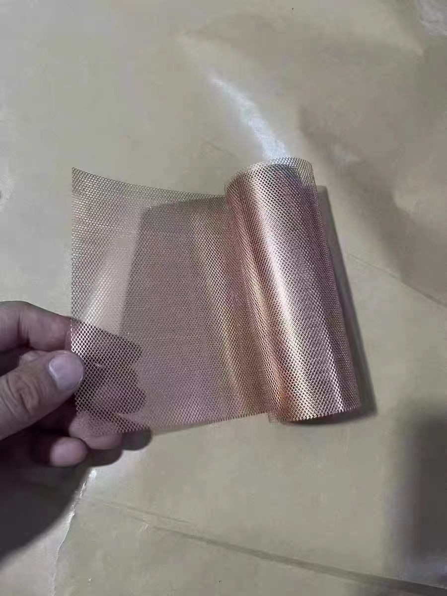 Low Resistance 99.96% Pure Copper Expanded Mesh For Battery