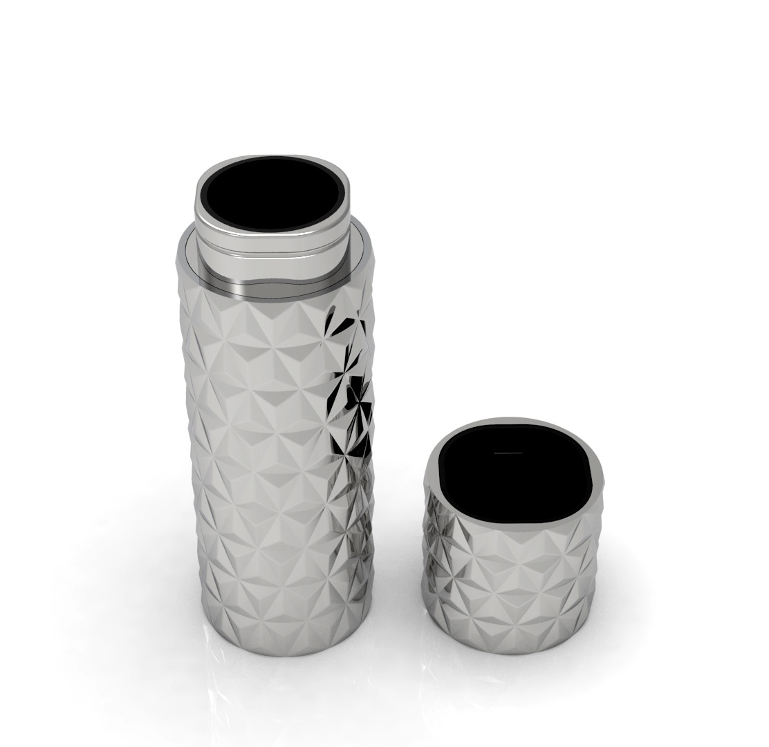 OEM 10ml Portable Perfume Holder With Zinc Alloy Perfume Cover