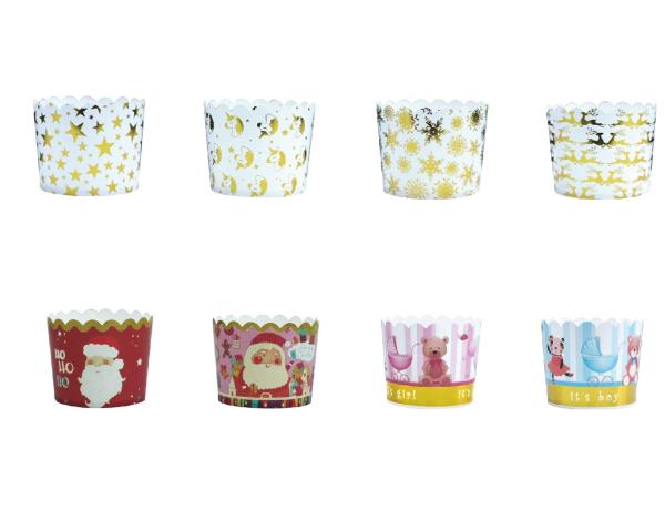 Hot sale decorative muffin wrapper food grade baking cups paper cupcake case