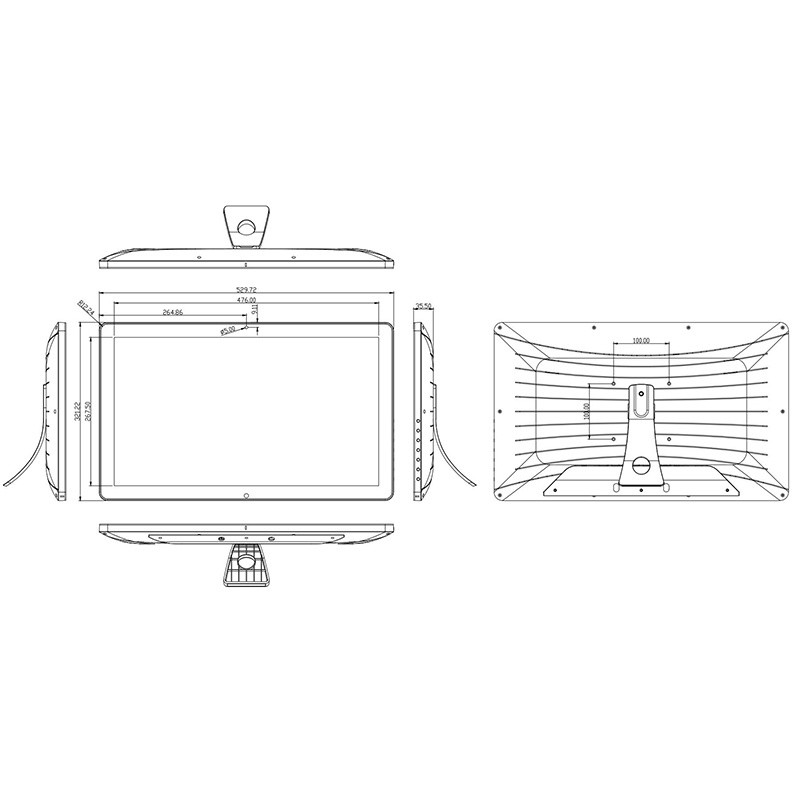 RK3288 Wall Mounted Digital Signage 21.5 Inch Android Touch Tablet