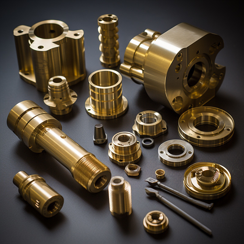Industrial CNC Brass Parts Turning Milling Drilling Processing