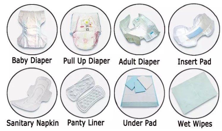 Odor Control Quick Dry Pattern Printed Organic Sanitary Napkins