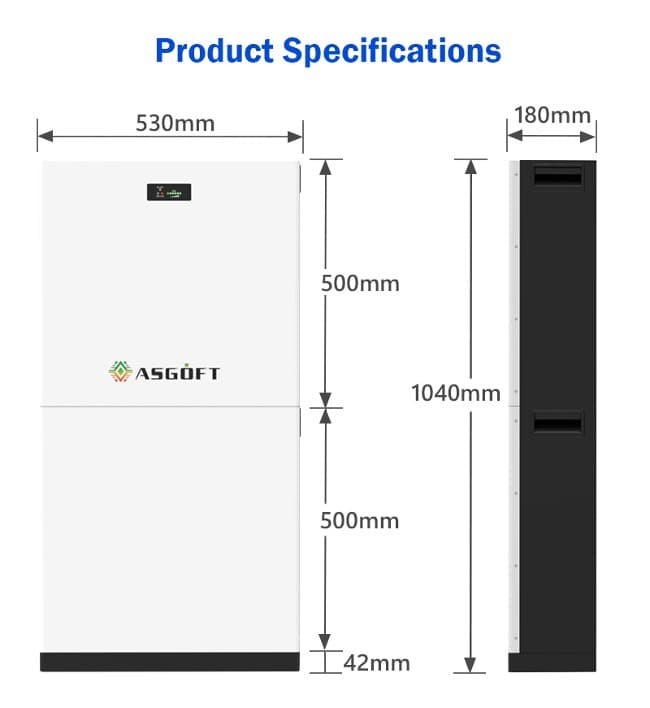 51.2V 280Ah 15kWh LiFePO4 Lithium Battery Stackable Bms 10kWh 20kWh Pv Storage