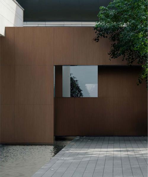 1200x600mm Dark Brown Matte Antique Finish Wooden Surface Curtain Wall Thick