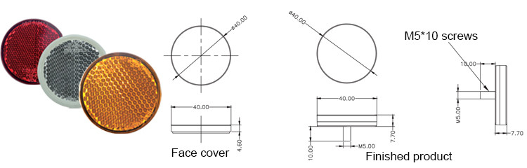 Cutom Scooter Reflex Reflectors