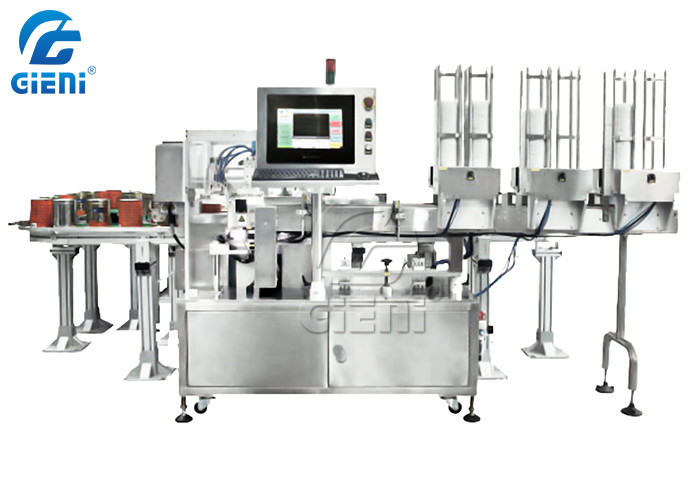 1.5Kw 0.6MPa Milk Powder Bottle Labeling Machine Automatic Bottle Labeler