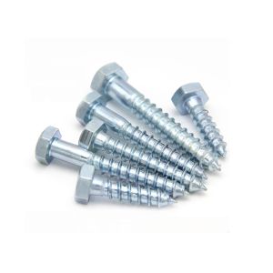  M5 M6 Carbon Steel Hex Head Self Tapping Screw With Half Thread Zinc Plated Galvanized Manufactures