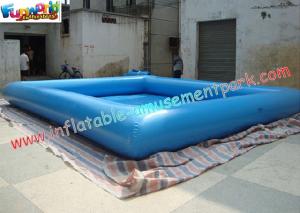  0.9MM PVC tarpaulin Blue Outdoor Inflatable Water Pools Used in Entertainment Center Manufactures