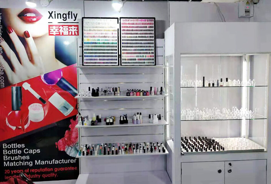Screw Cap Nail Polish Bottle Cap Round Shape Printed Design