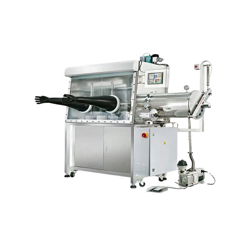Battery Research Single Station Chamber Vacuum Glove Box H2O O2 Less Than 1ppm