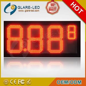 8.889 Inch Led Gas Sign With 3g Rf Tcp Ip System Connectivity Ip65 Waterproof