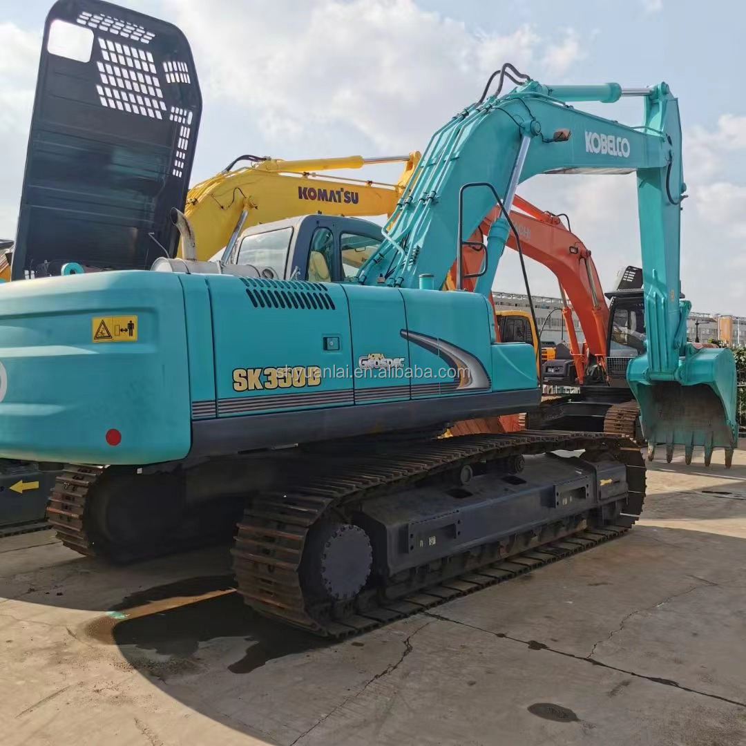 Imported Japanese brand Kobelco 350 used crawler excavator 30 ton used large excavator