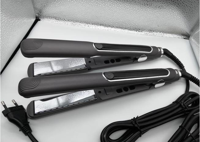 Temperature Adjustable 1.2 Inch Nano Silver Titanium Hair Straightener