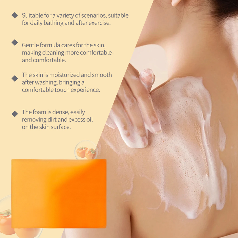 Natural Persimmon Soap For Soft Smooth Skin And Gentle Daily Cleansing