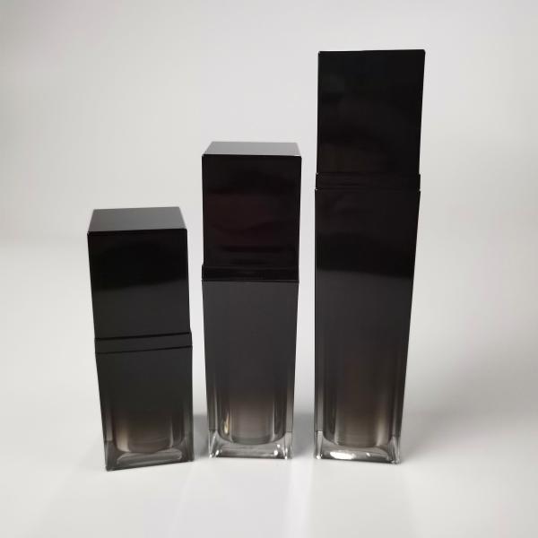 Eco Friendly Acrylic Square Cosmetic 30ml 50ml Lotion Pump Bottle 30g 50g Cream