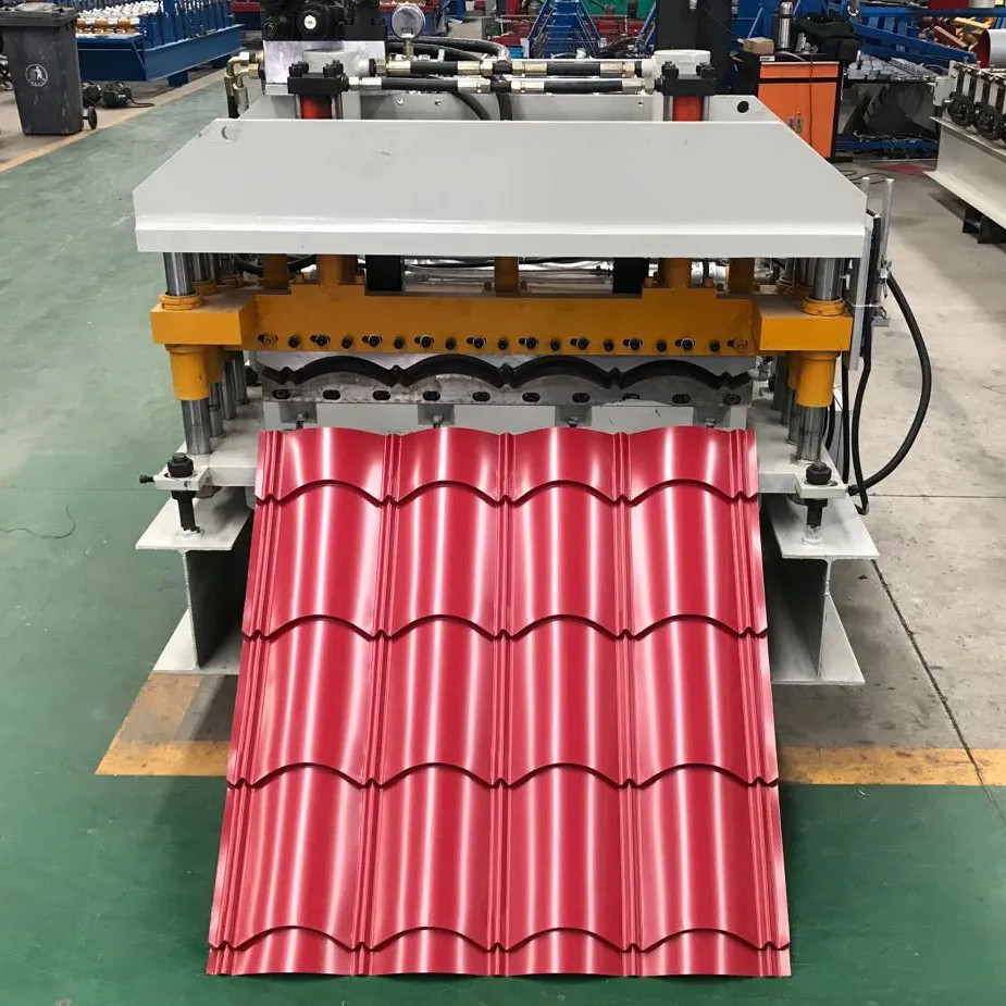 High Speed 840mm step tile roll forming machine Roof Glazed Tile Roll Forming Machine