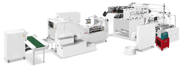 Fully Automatic Paper Bag Forming Machine For Square Bottom Gift 180bags/Min